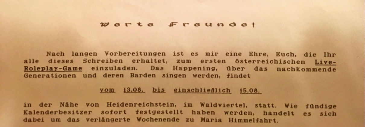 Live-Roleplay-Game von 1988-08-13